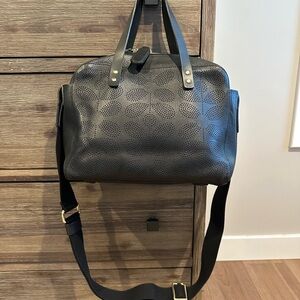 Orla Kiely Black Leather Bag